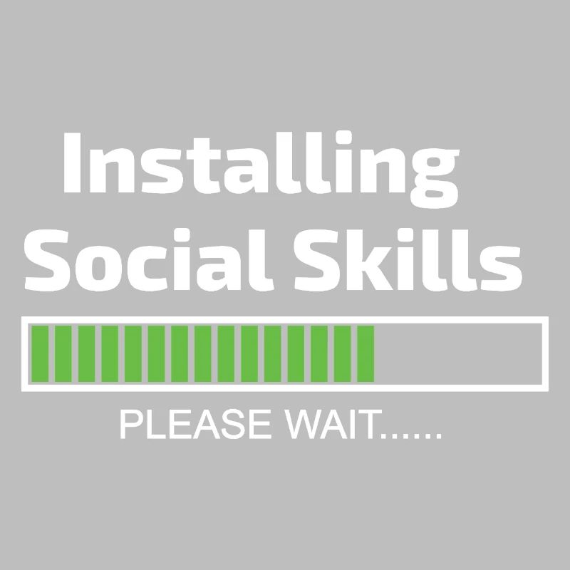 Social Skills Loading Funny Software Programmer