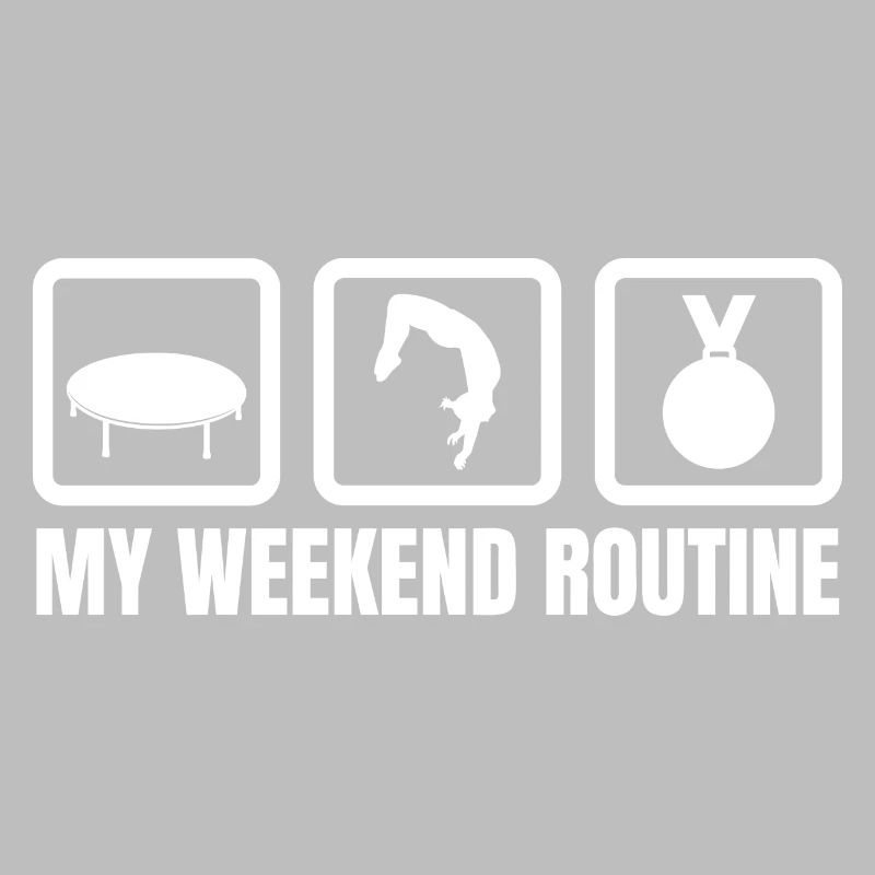 Trampolin Wochenendroutine