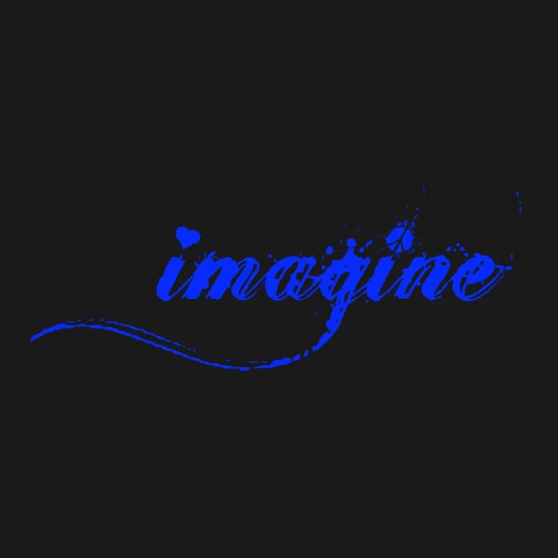 Imagine Blaue Farbklecks Script