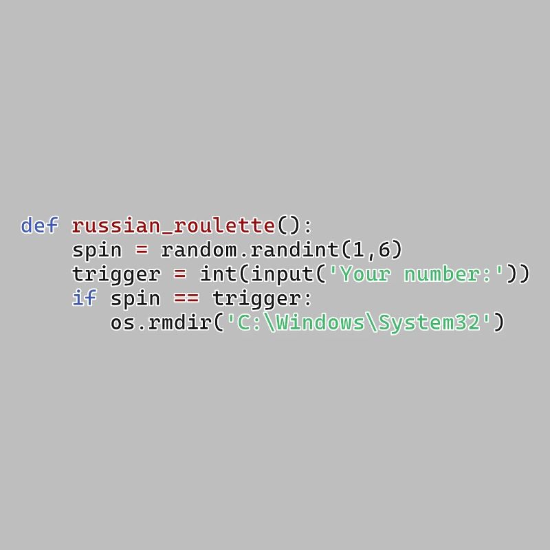 Python Russian Roulette