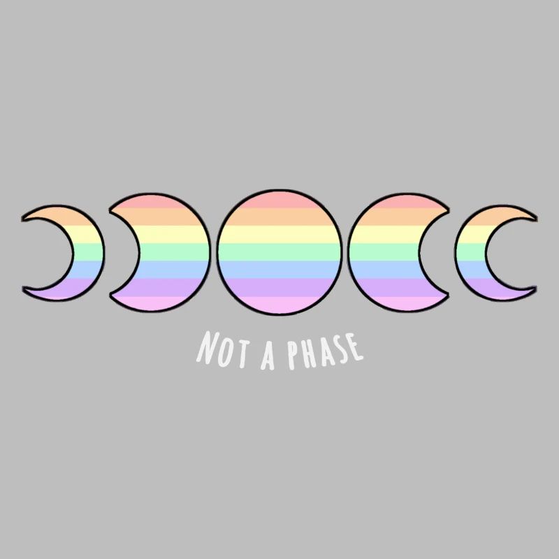 Not A Phase Rainbow Pride Flag