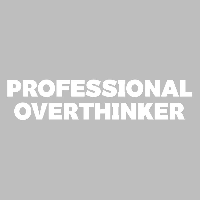 Futuristic Overthinker Typography Design