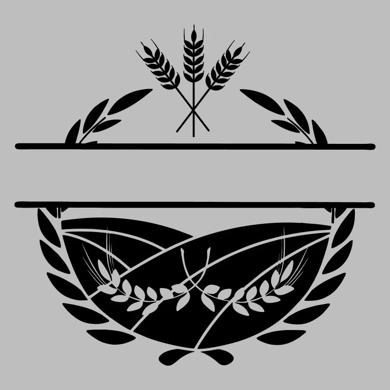 Text space Laurel wreath farmer