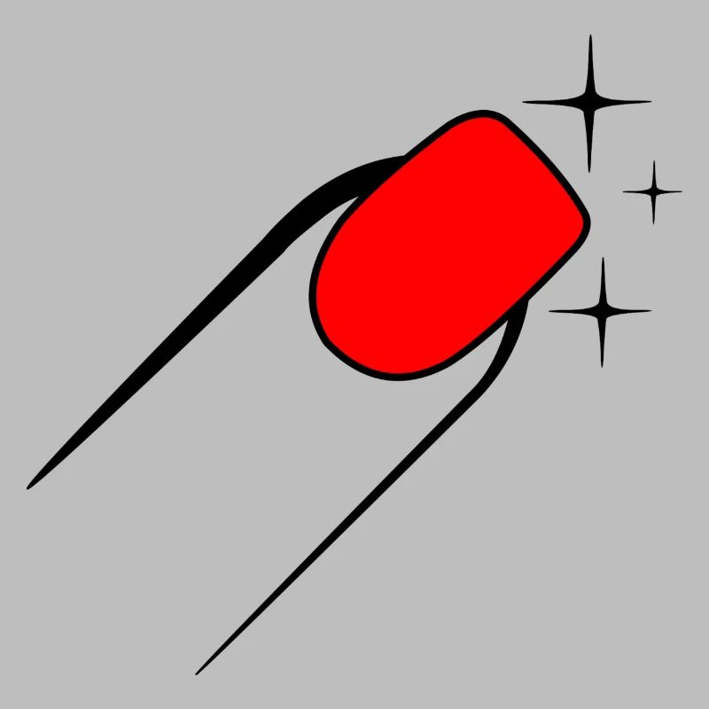 Logo de manucure de vernis à ongles