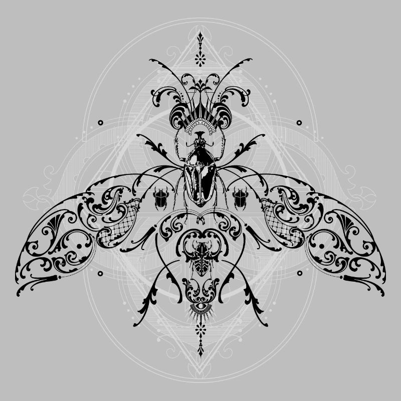Psychedelic Insects Bug Pattern Ornament