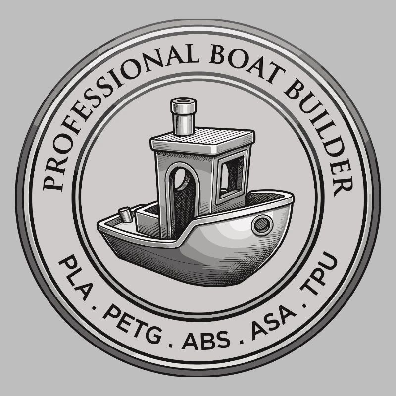 Constructeur professionnel de bateaux – Emblème d’impression 3D