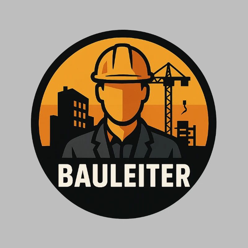 Builder Icon: Construction Worker at Construction Crane
