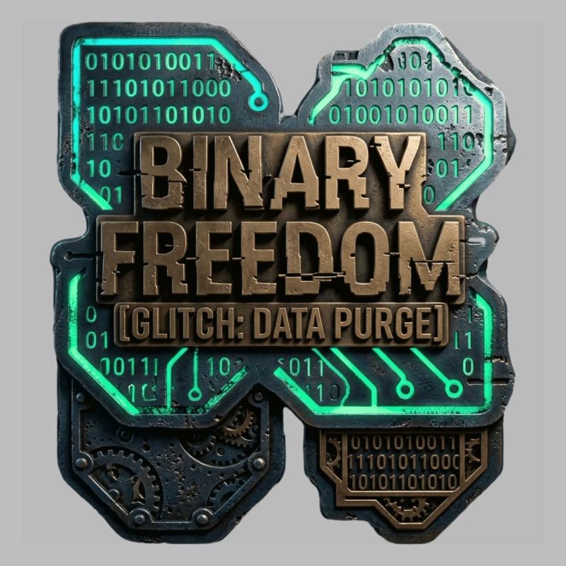Binary Freedom Glitch Data Purge Sci-Fi