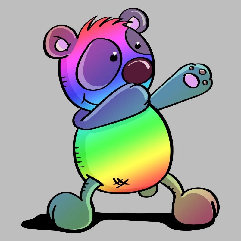 Bunter Pandabär - Dab Dance - Dabbing - Panda
