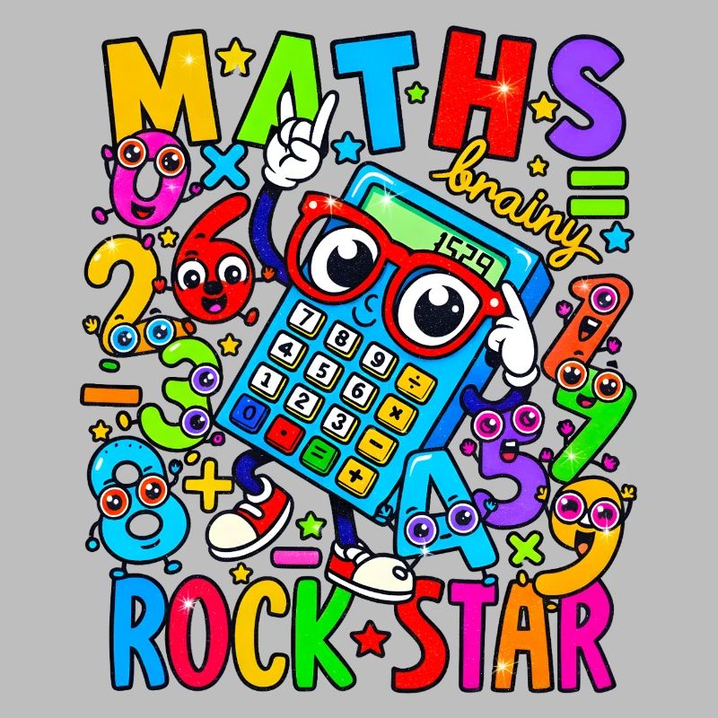 Math Rock Star Rechner Neon