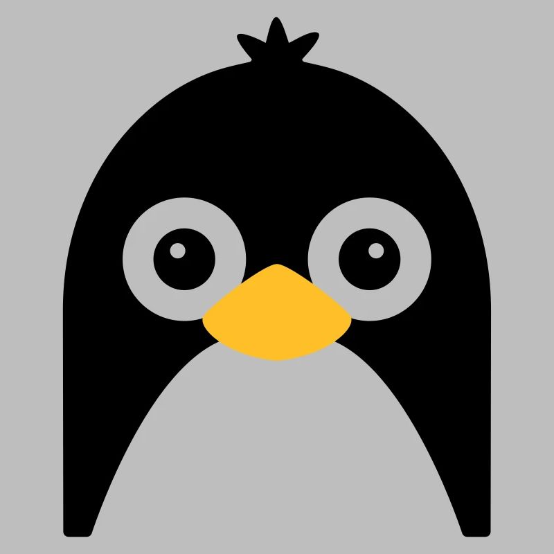 Visage de pingouin mignon
