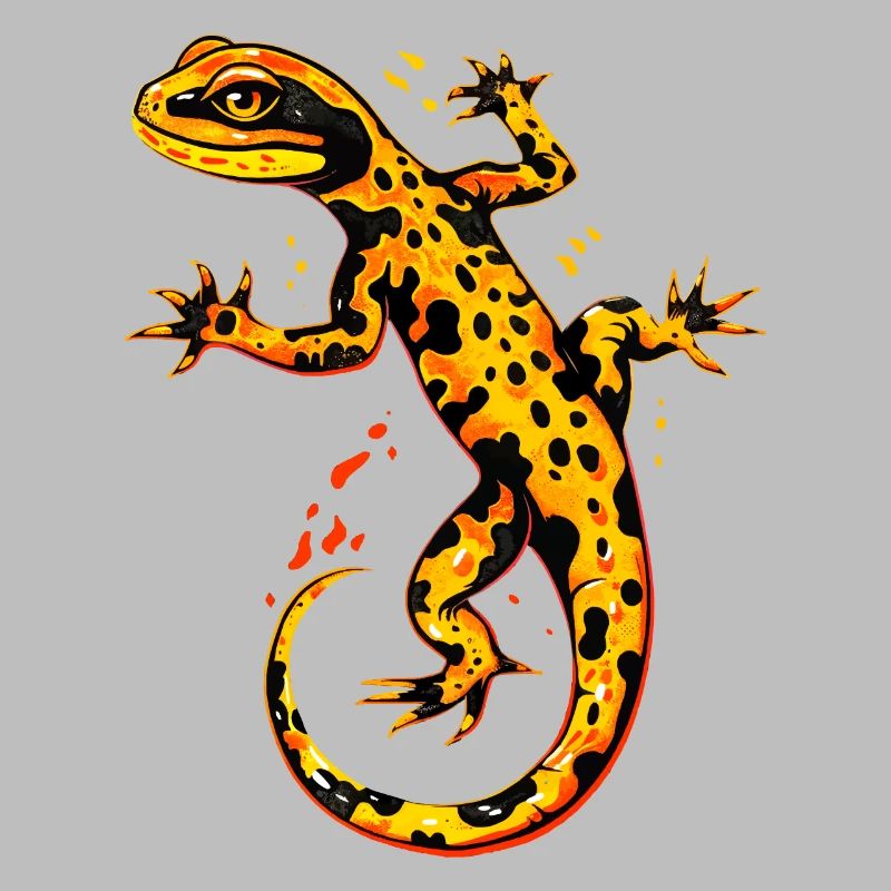 Salamanders, newts, tailed amphibians, fire salamanders