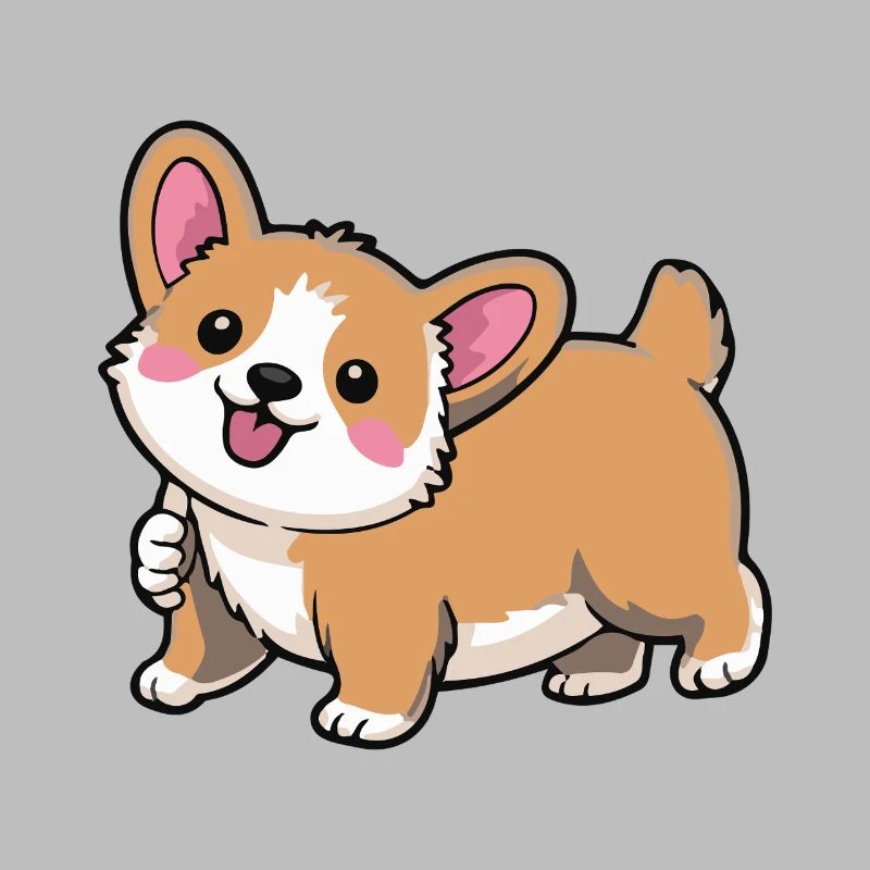 Mouvement de queue de corgi