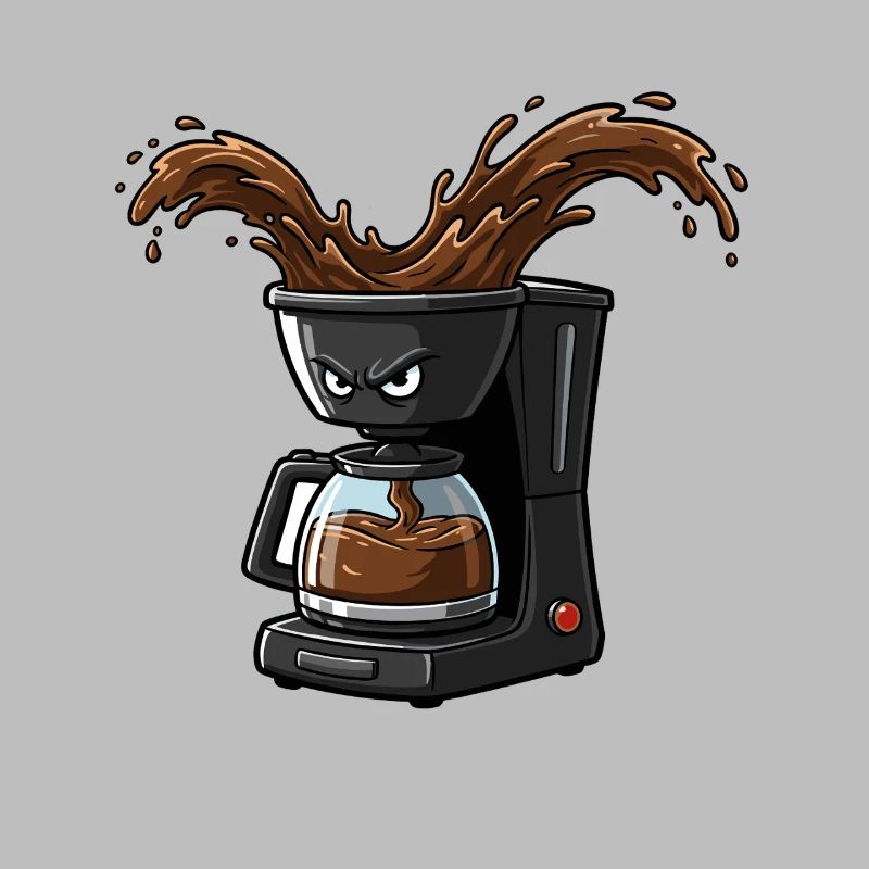 Angry Coffee Maker Splash
