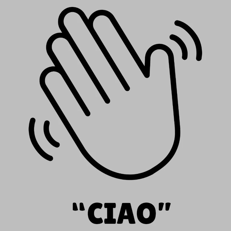 Ciao – Conception de la main agitée