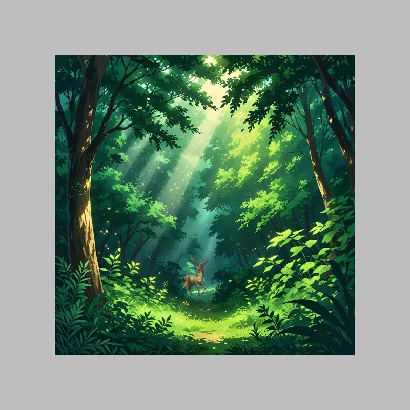 Magical forest view