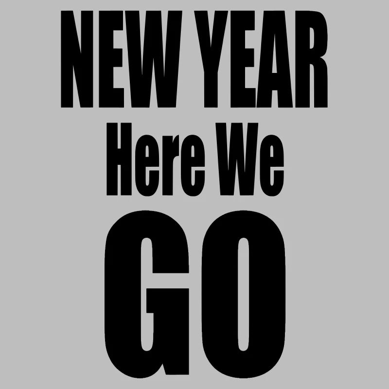 Nouvelle année, c’est parti Conception typographique audacieuse