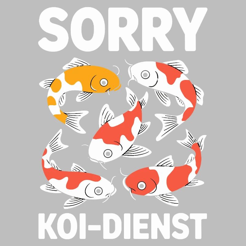 Sorry Koi Service Funny Koi Carp Pond Fish
