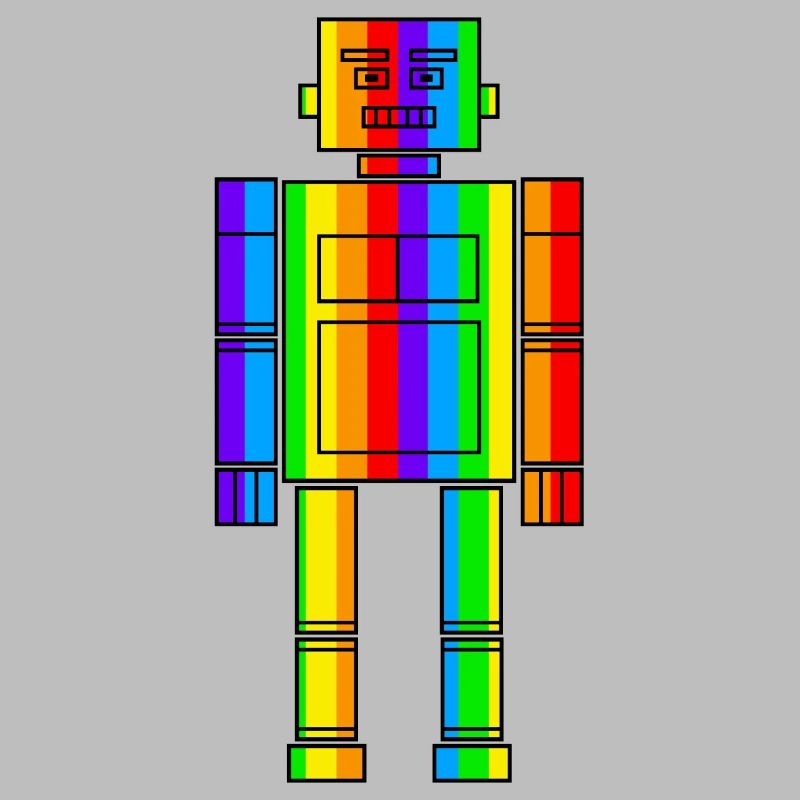 Regenbogen Roboter