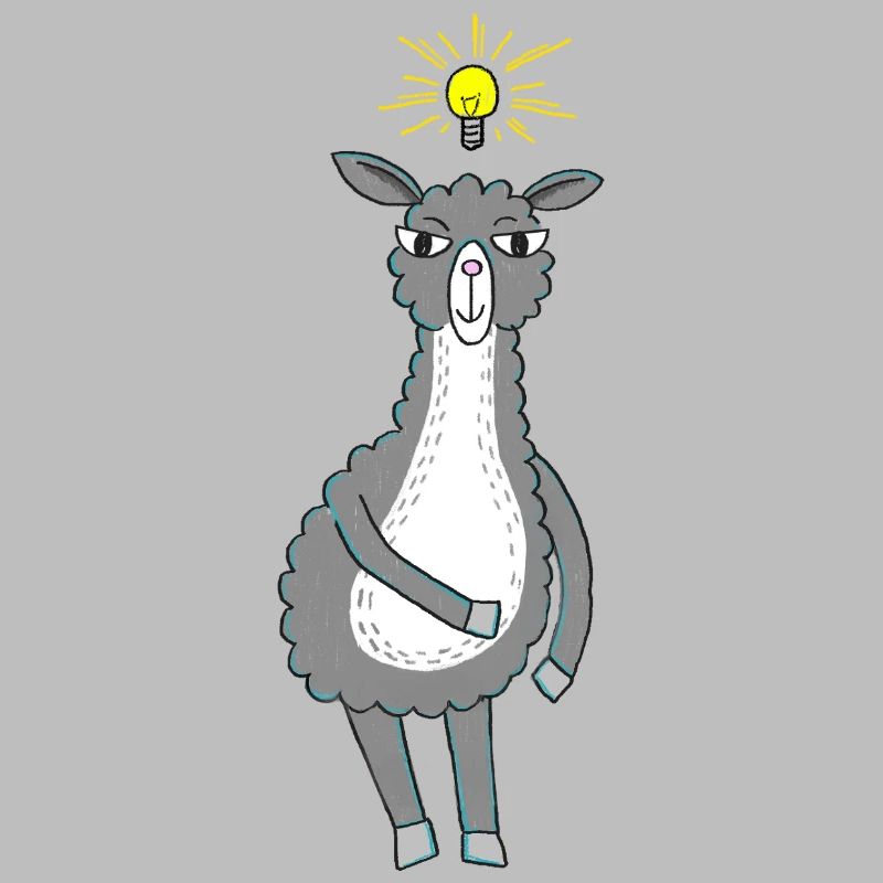 Lama hat eine Idee