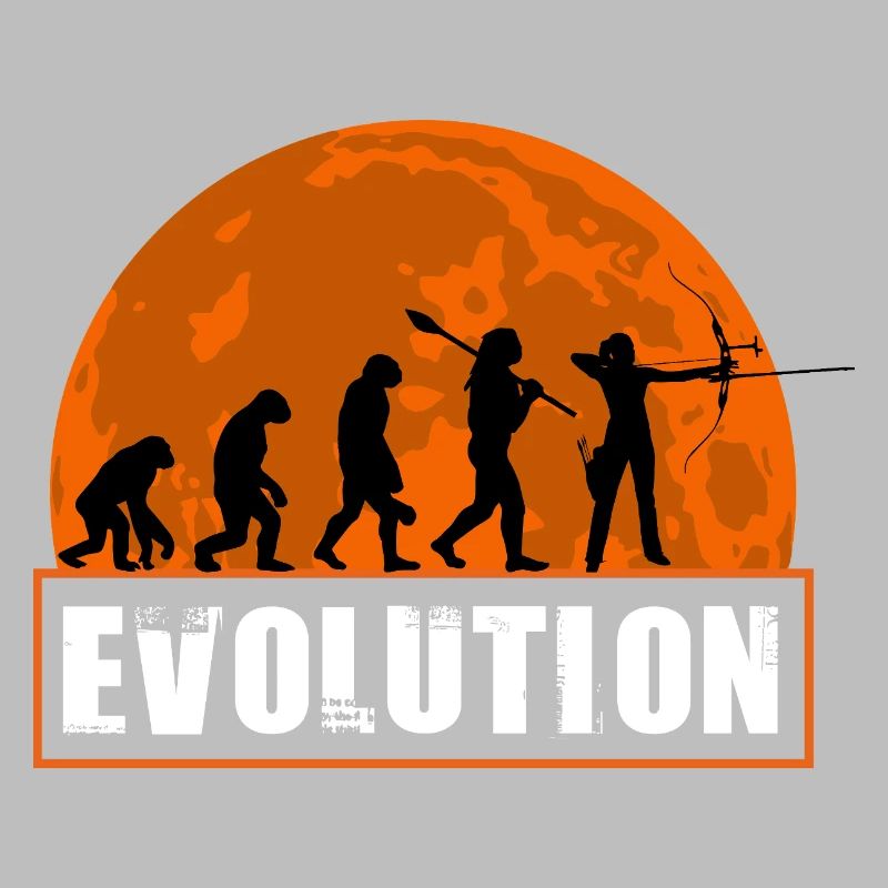 Archy Evolution Hunter Silhouette Rétro Vintage