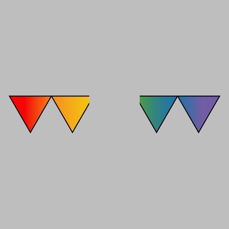 Regenbogen queer triangles