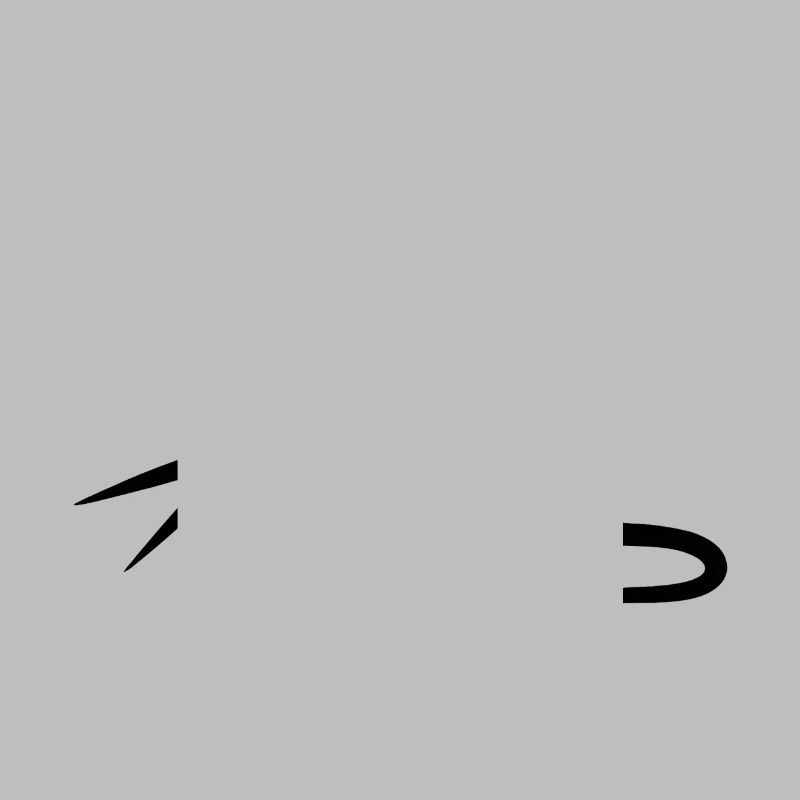 Monkey with scissors silhouette
