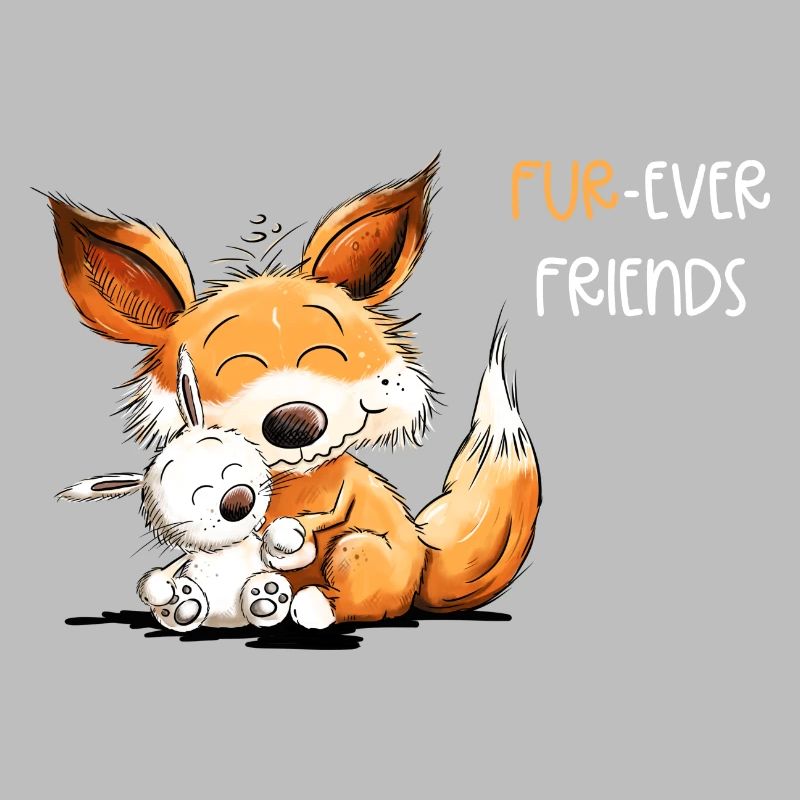 Fuchs Mit Hase Freundschaft Spruch