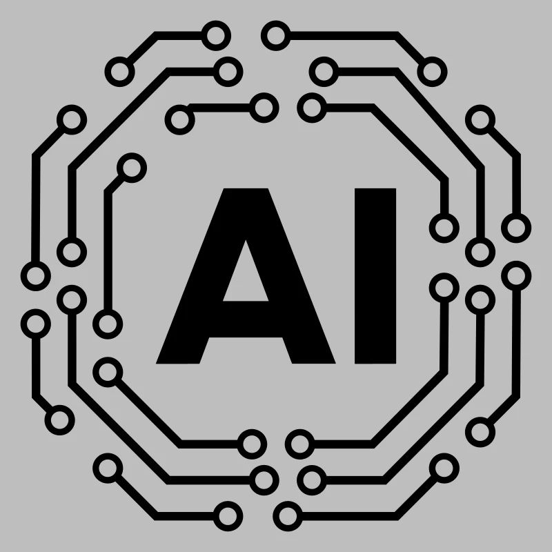 AI Icon Badge Logo Artificial Intelligence Logo