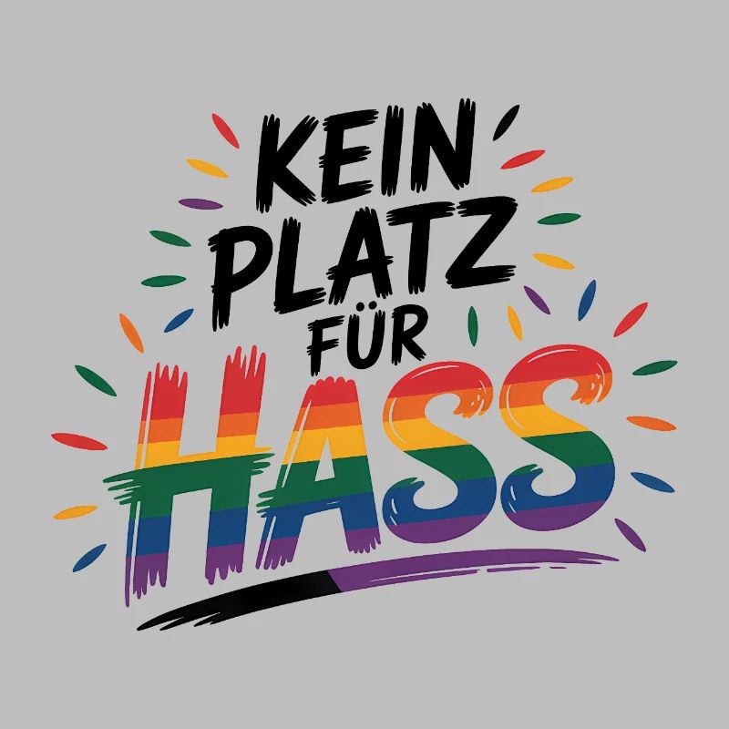 No Place for Hate - Cool Pride Logo