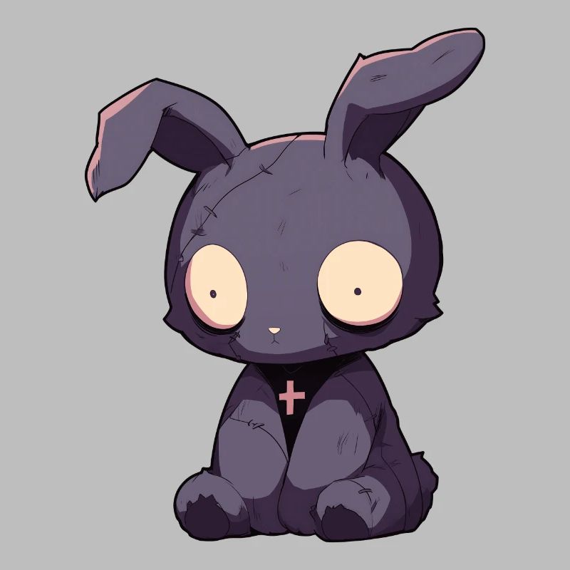 Goth Bunny Gothic Puppe Chibi Horror Geschenk