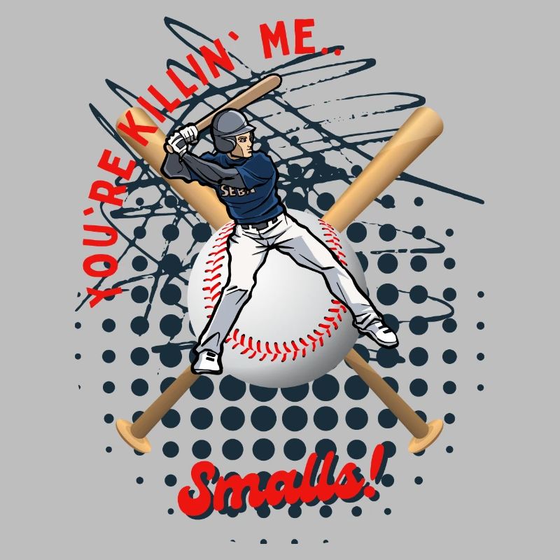 Baseball-Teig mit verspieltem Text