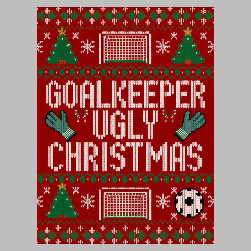 Torwart hässlicher Weihnachtspullover Design
