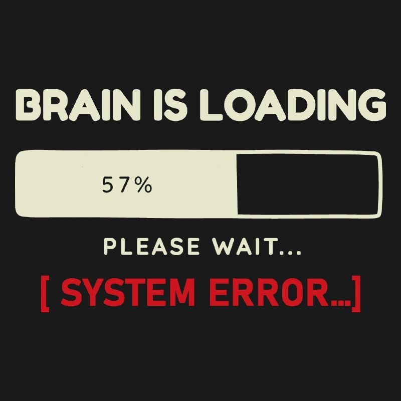 System Error Outfit Brain Charging Design