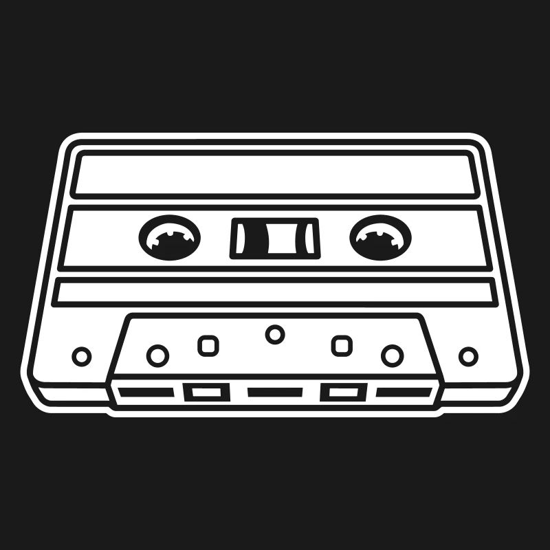 Perspective de la cassette – Conception de mixtape rétro