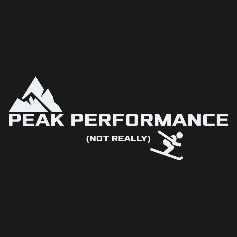 Performance optimale - Pas vraiment | Humour de ski