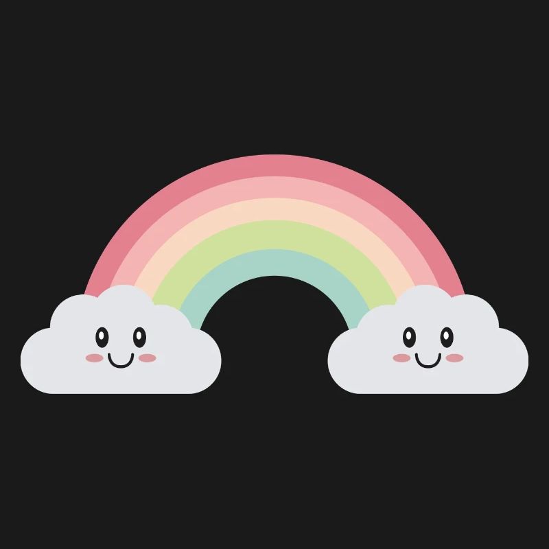 Rainbow clouds