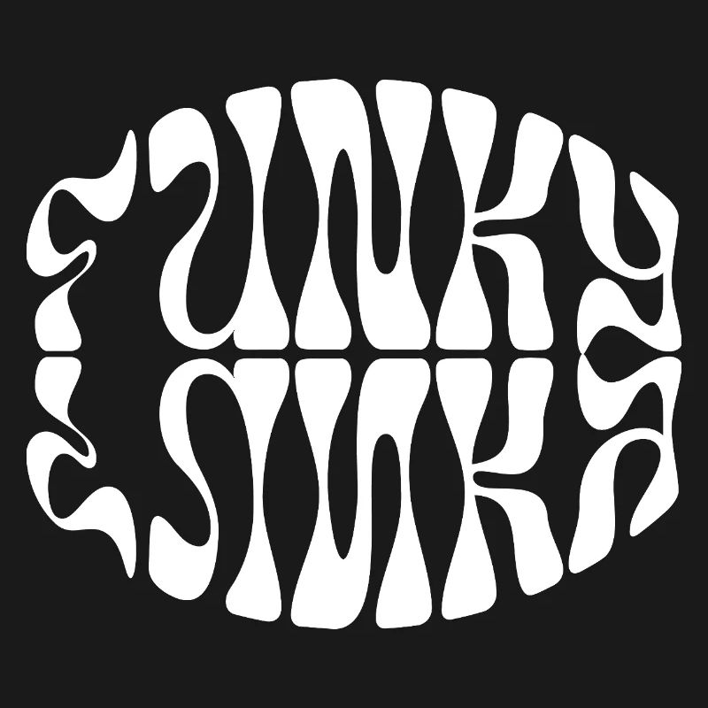 Conception typographique de musique funky