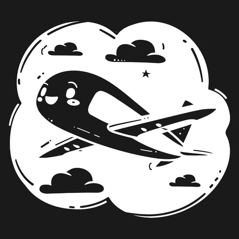 Propeller Plane Drawing