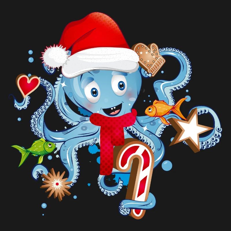 Octopus s’amuse et des biscuits pour Noël