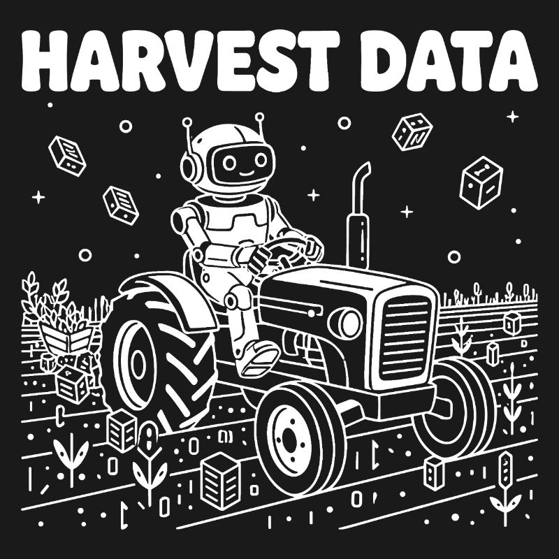 Harvest Data robot on tractor
