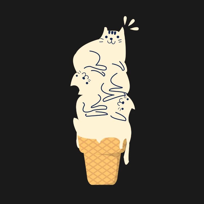 Chat sur glace Chat chat de la maison cadeau