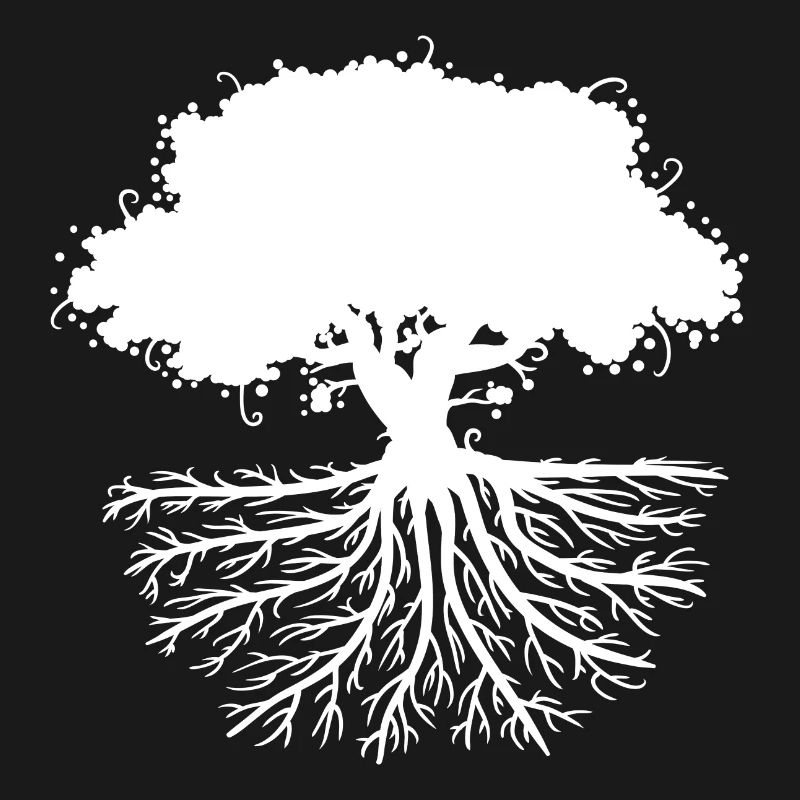 tree roots white