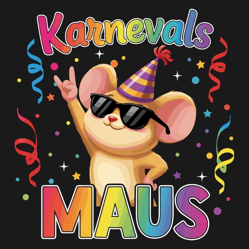 Karnevalsmaus Köln Karneval Rock Geschenk