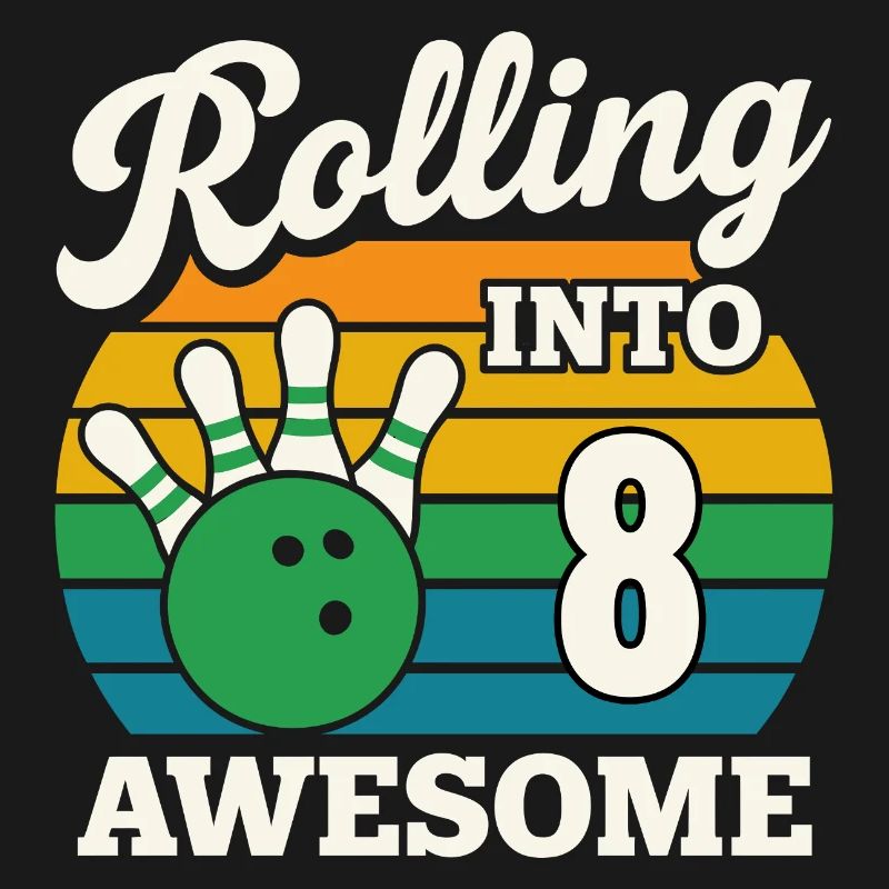 Bowling dans le design impressionnant du 8e anniversaire