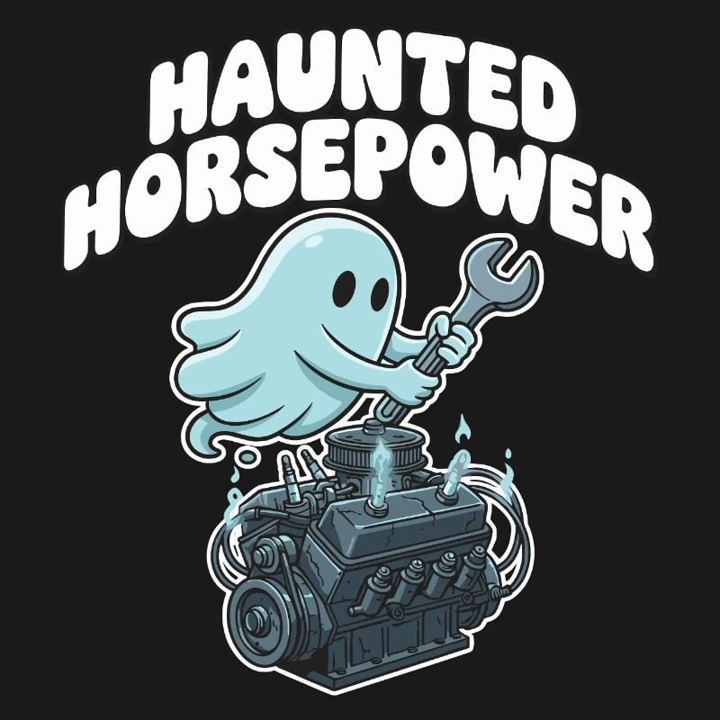 Dessin animé Ghost Engine Hanting Engine