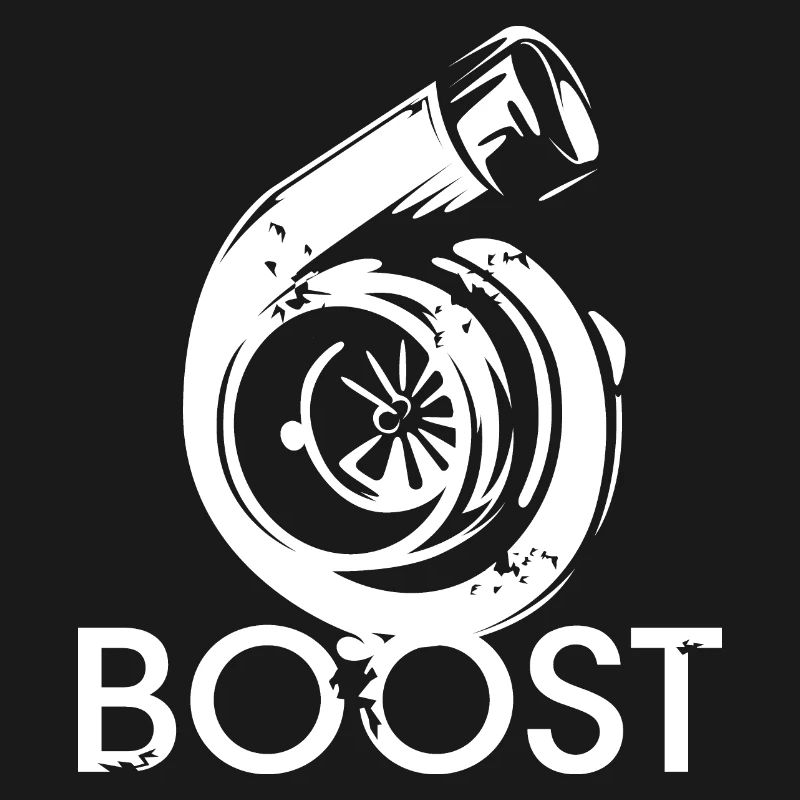 Boost Engine Icon Turbo Illustration Racing Tuner