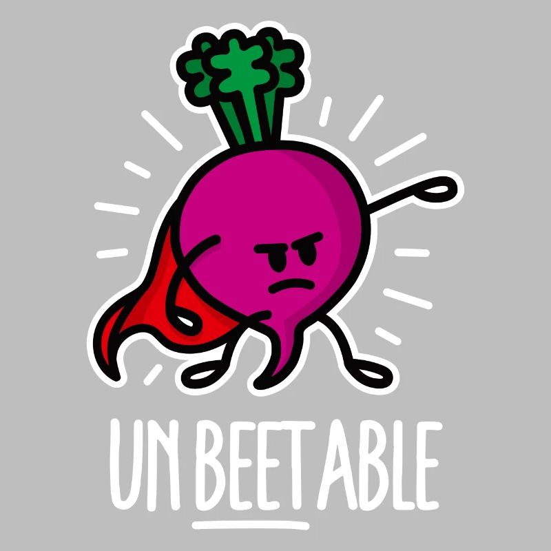 Unbeetable / unbeatable beetroot beet on dark