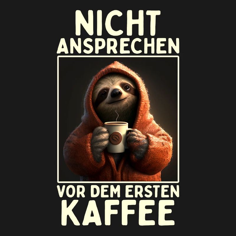 Faultier Nicht Ansprechen Vor Kaffee Morgenmuffel