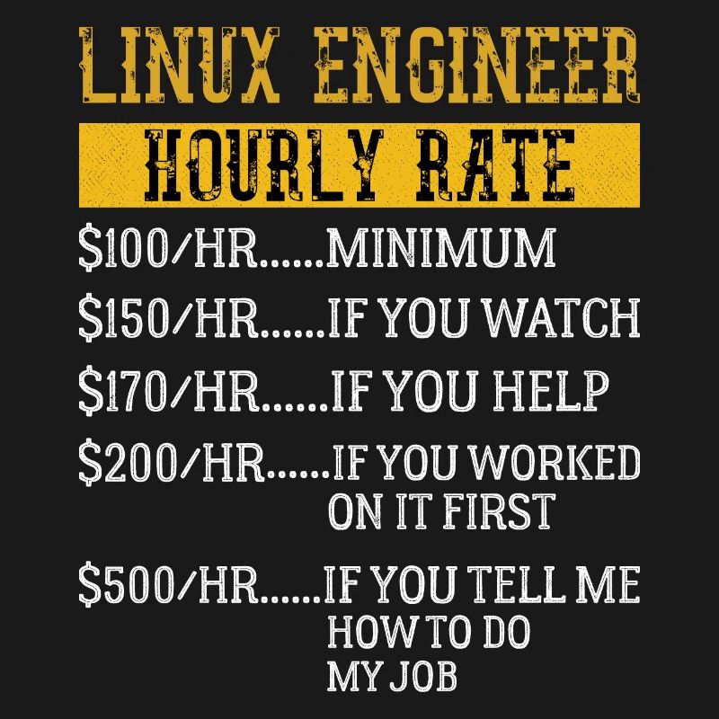 Linux Engineer Hourly Rate Mechanic Labor rate